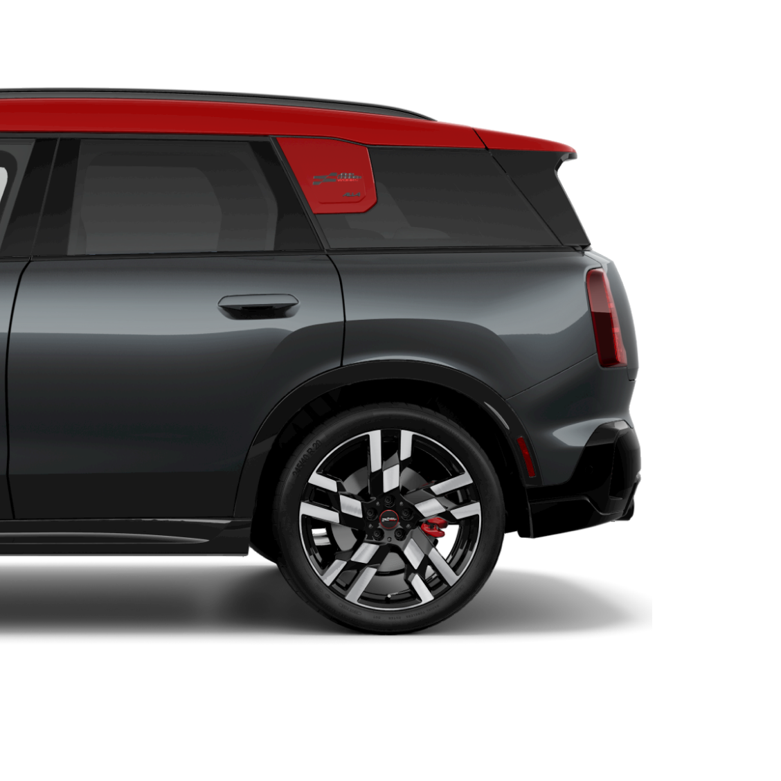 Side view of the rear end of the MINI Cooper Convertible